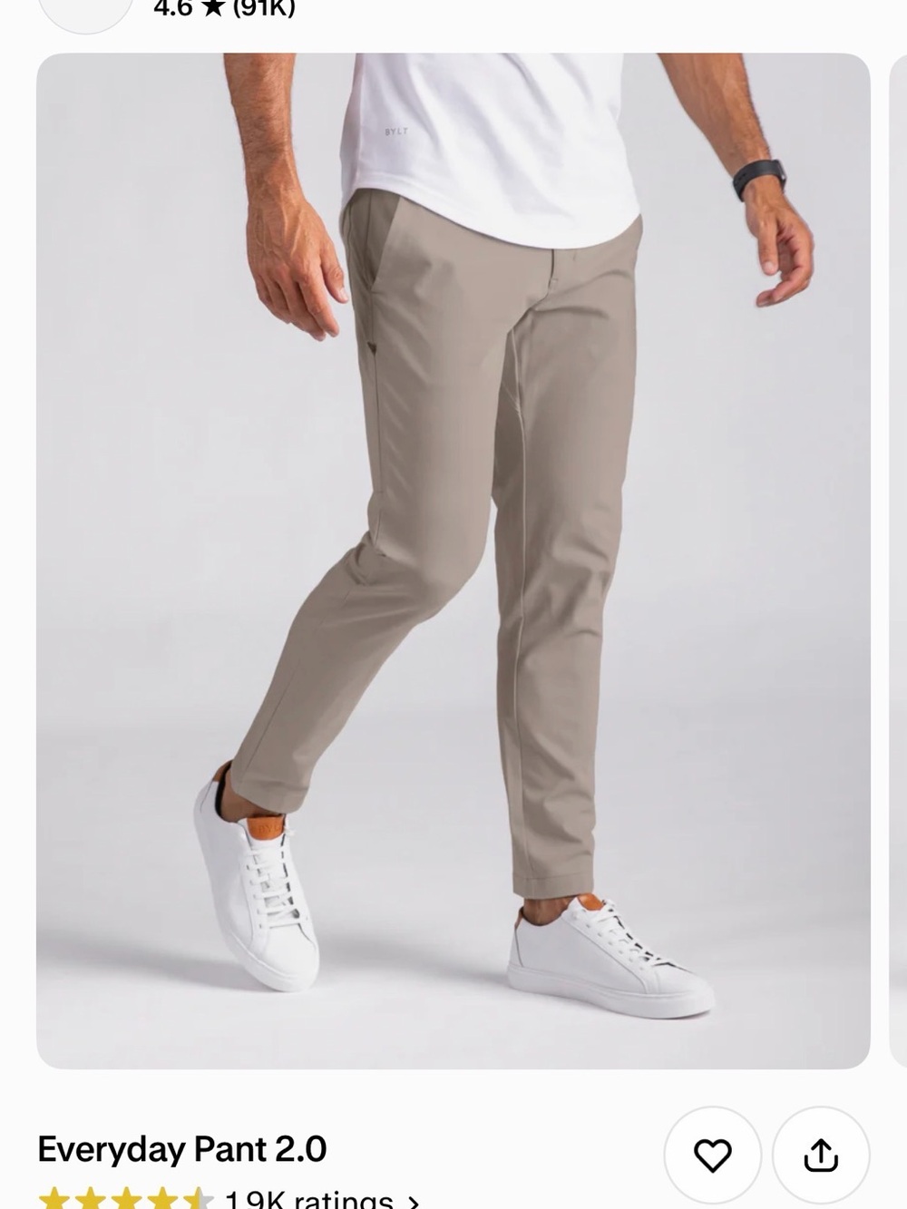 BYLT Basics Men's Chinos in Taupe